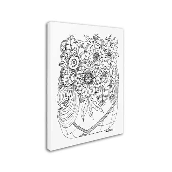 KCDoodleArt 'Enchanted Gardens 1' Canvas Art,14x19